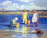 Sally Caldwell-fisher Paintings - The Colors of Summer by Sally Swatland